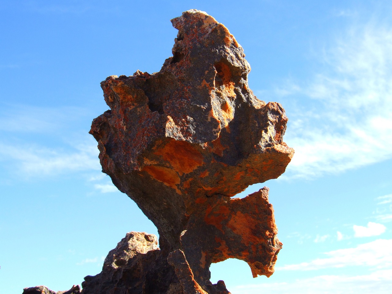 jagged rock silhouette free photo