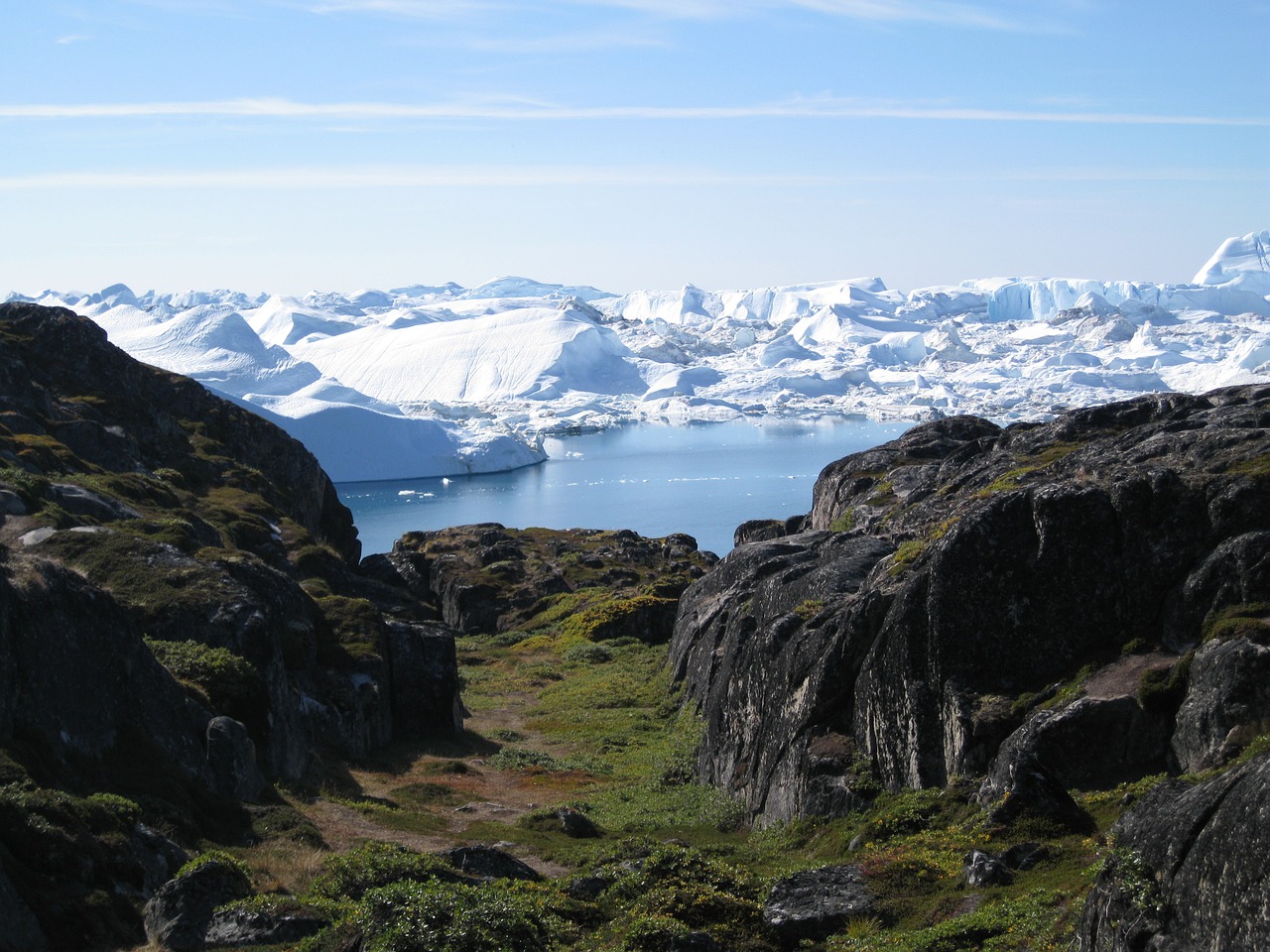 jakobshavn icebergs greenland free photo