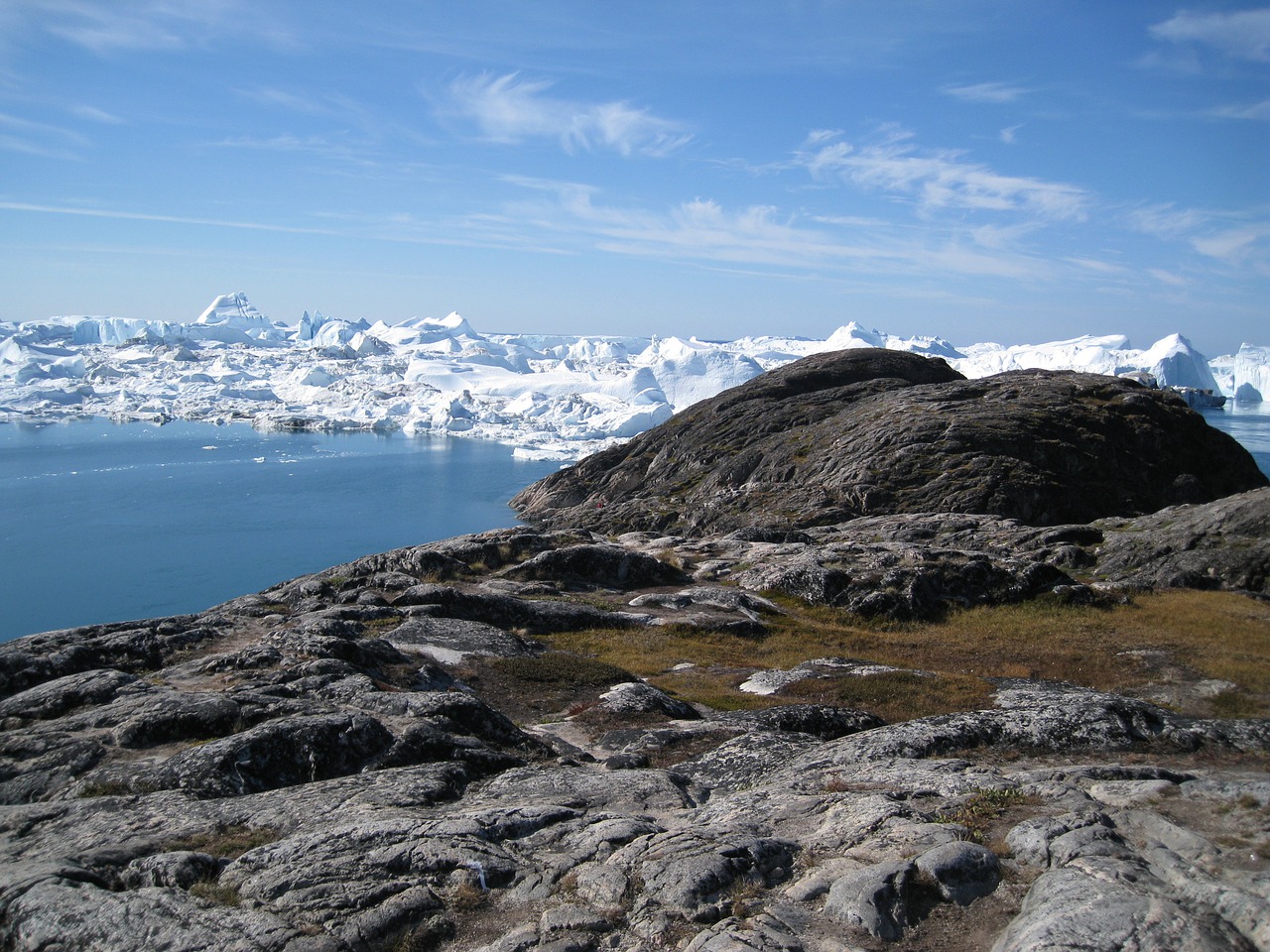 jakobshavn icebergs the icefjord free photo