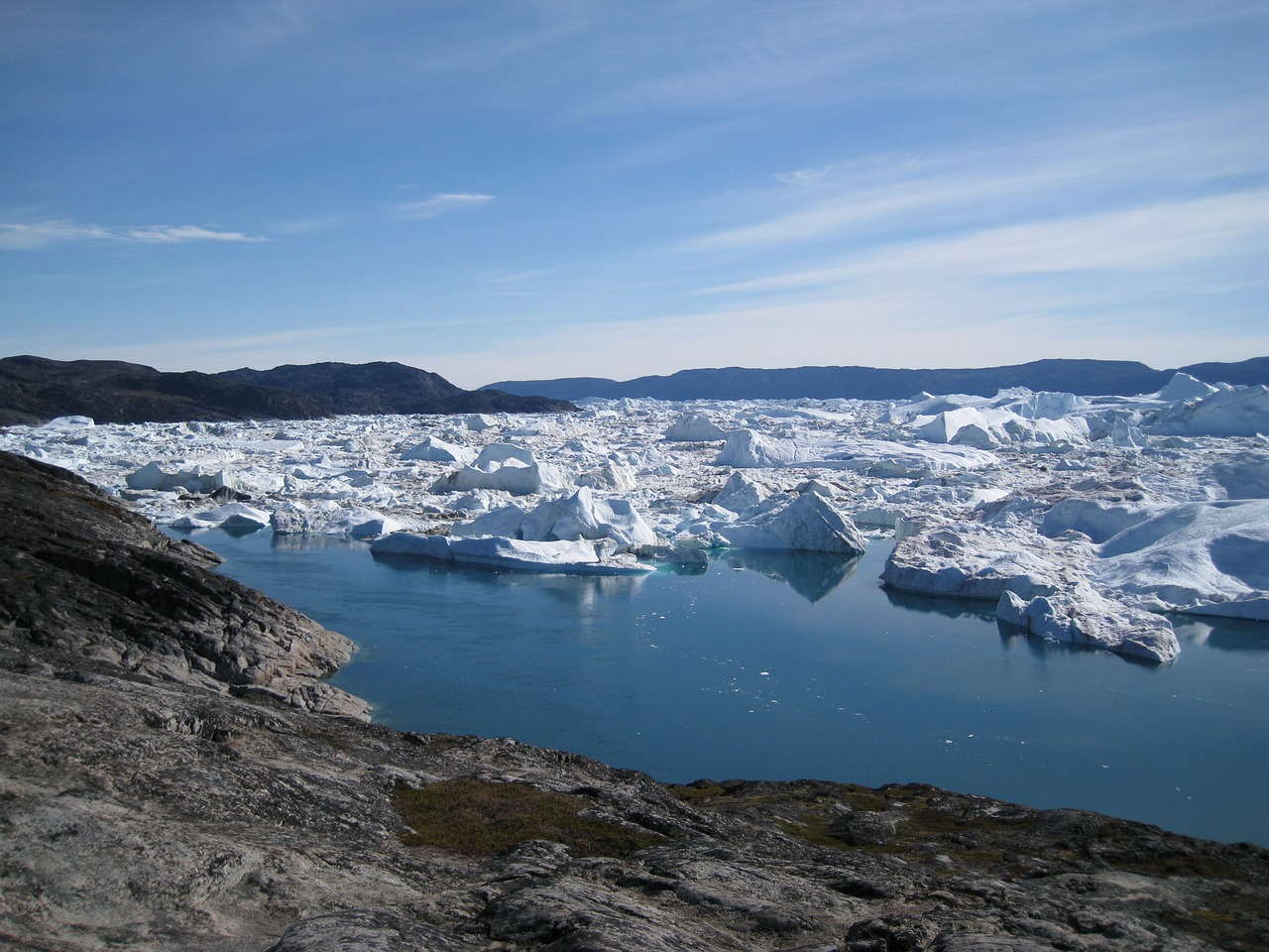 jakobshavn icebergs greenland free photo