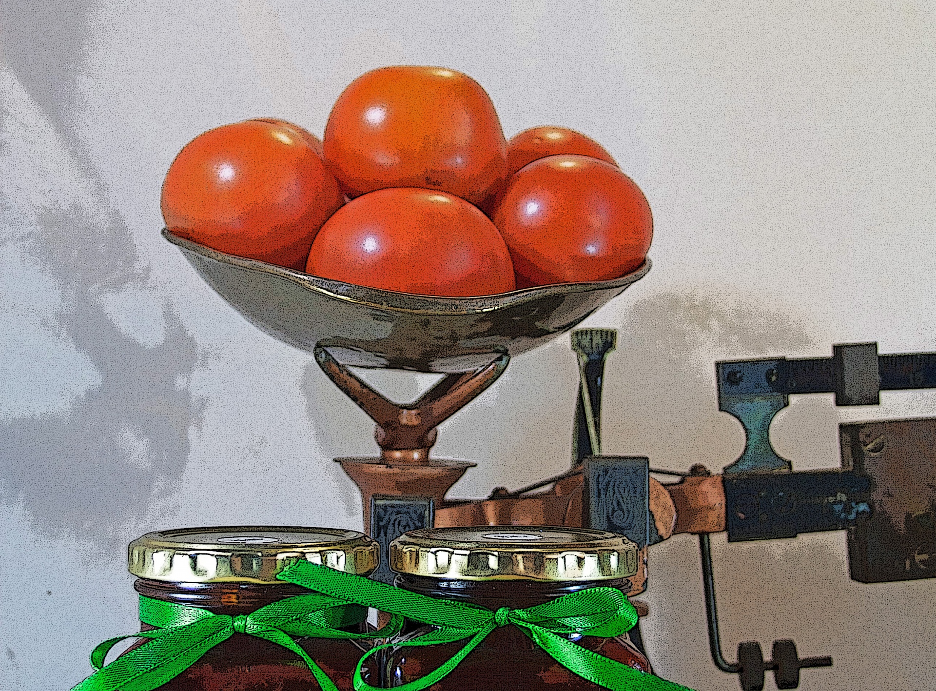 scale tomatoes weigh-in free photo