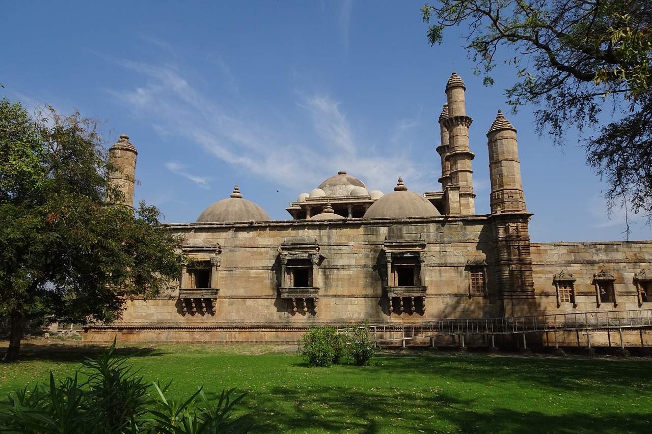 jama masjid  champaner-pavagadh  archaeological park free photo
