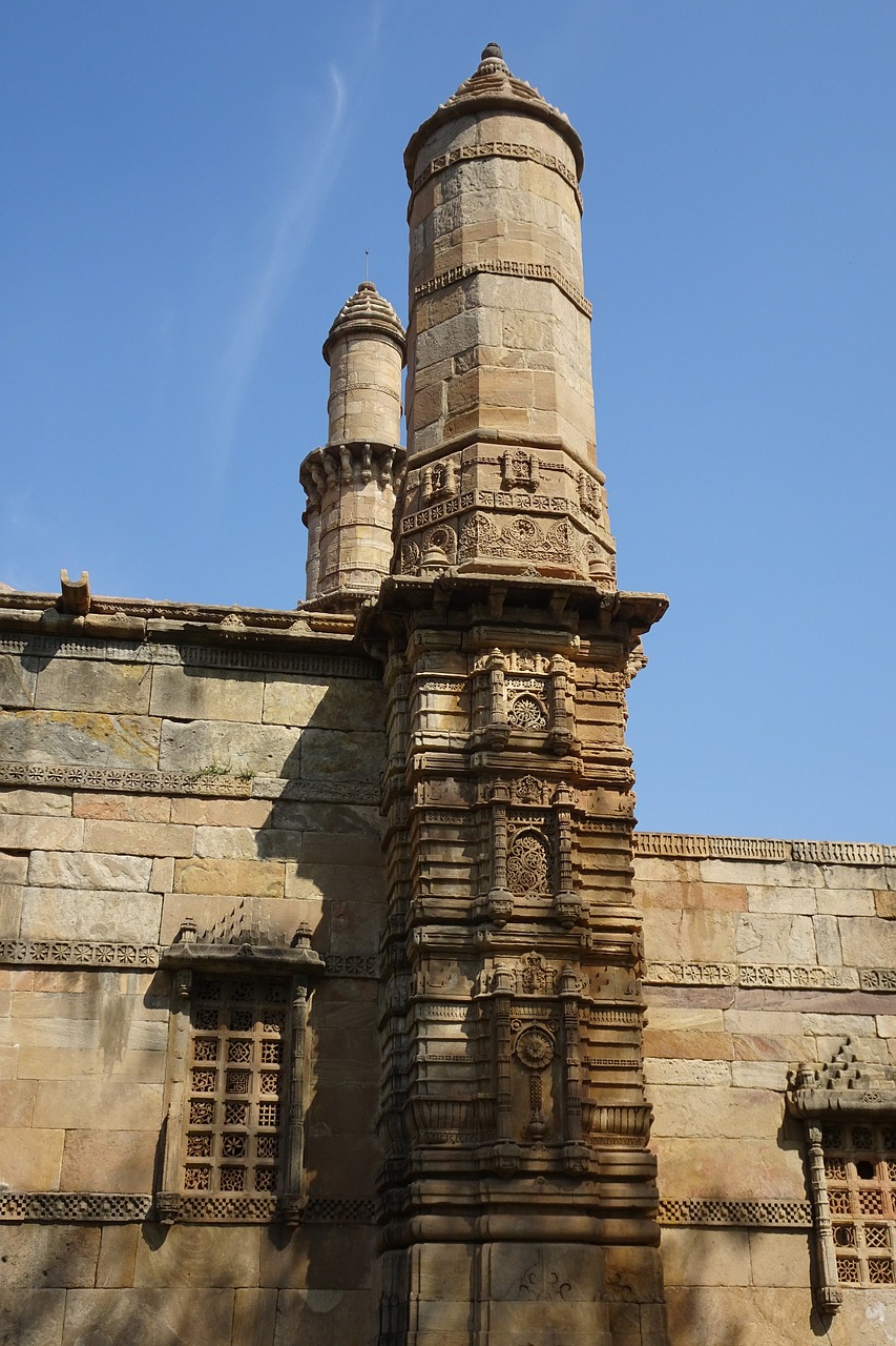 jama masjid  champaner-pavagadh  archaeological park free photo