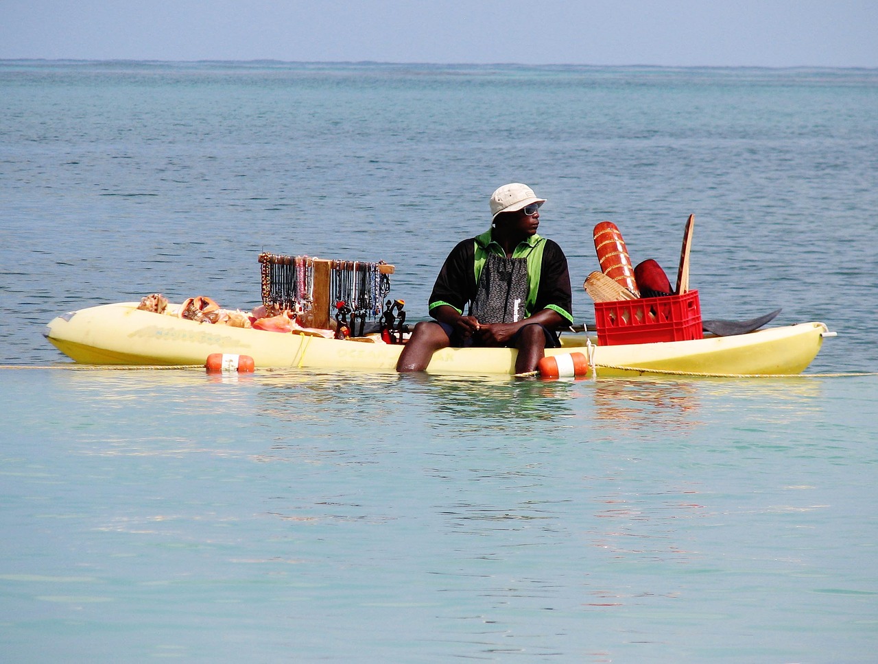 jamaica beach boat free photo