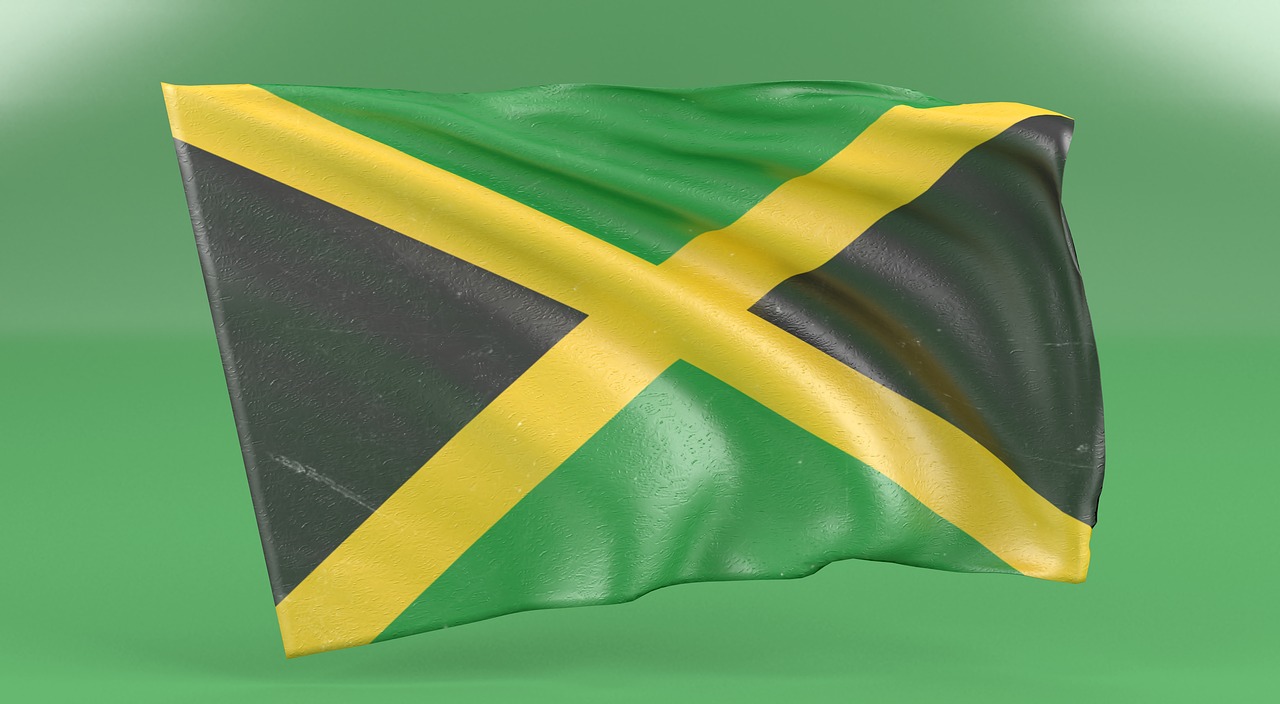 jamaica  flag  caribbean free photo