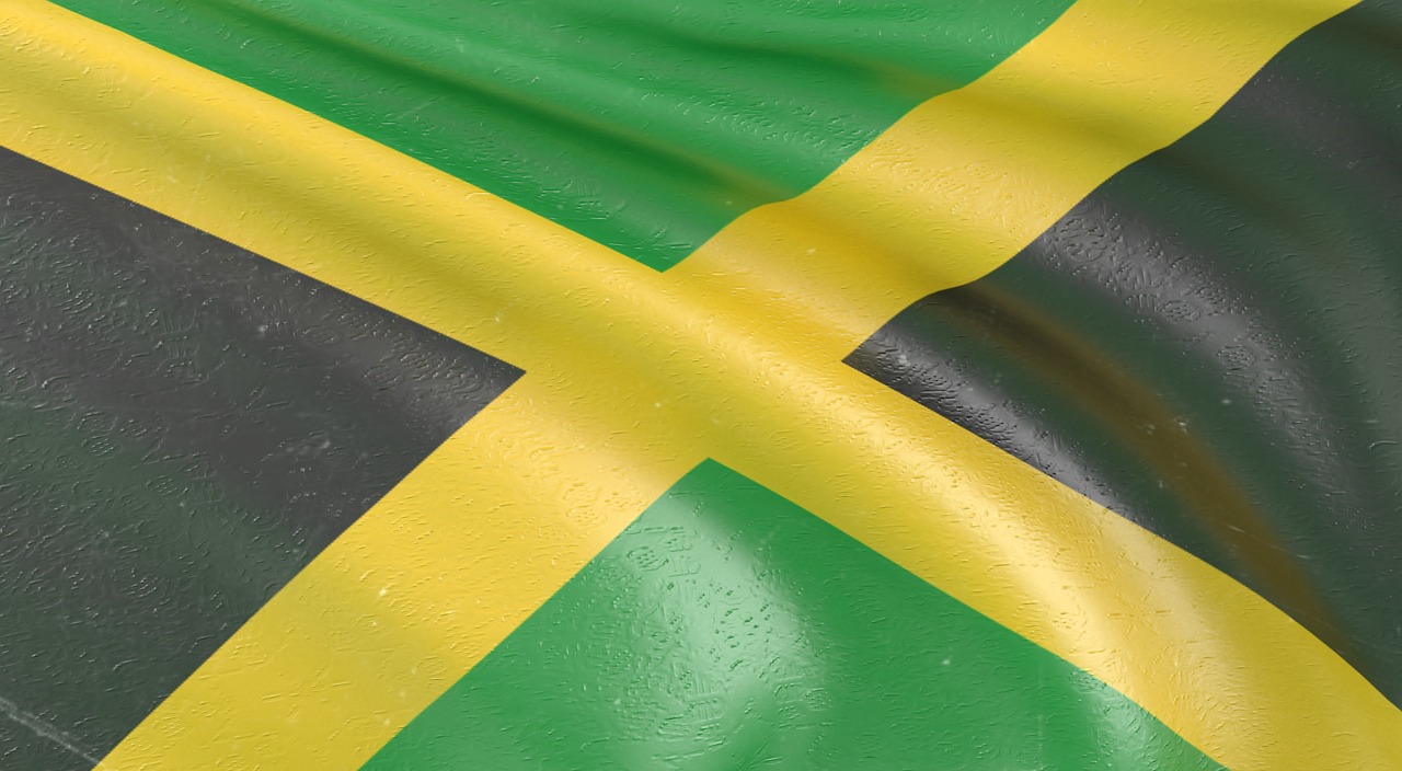 jamaica  flag  wallpaper free photo