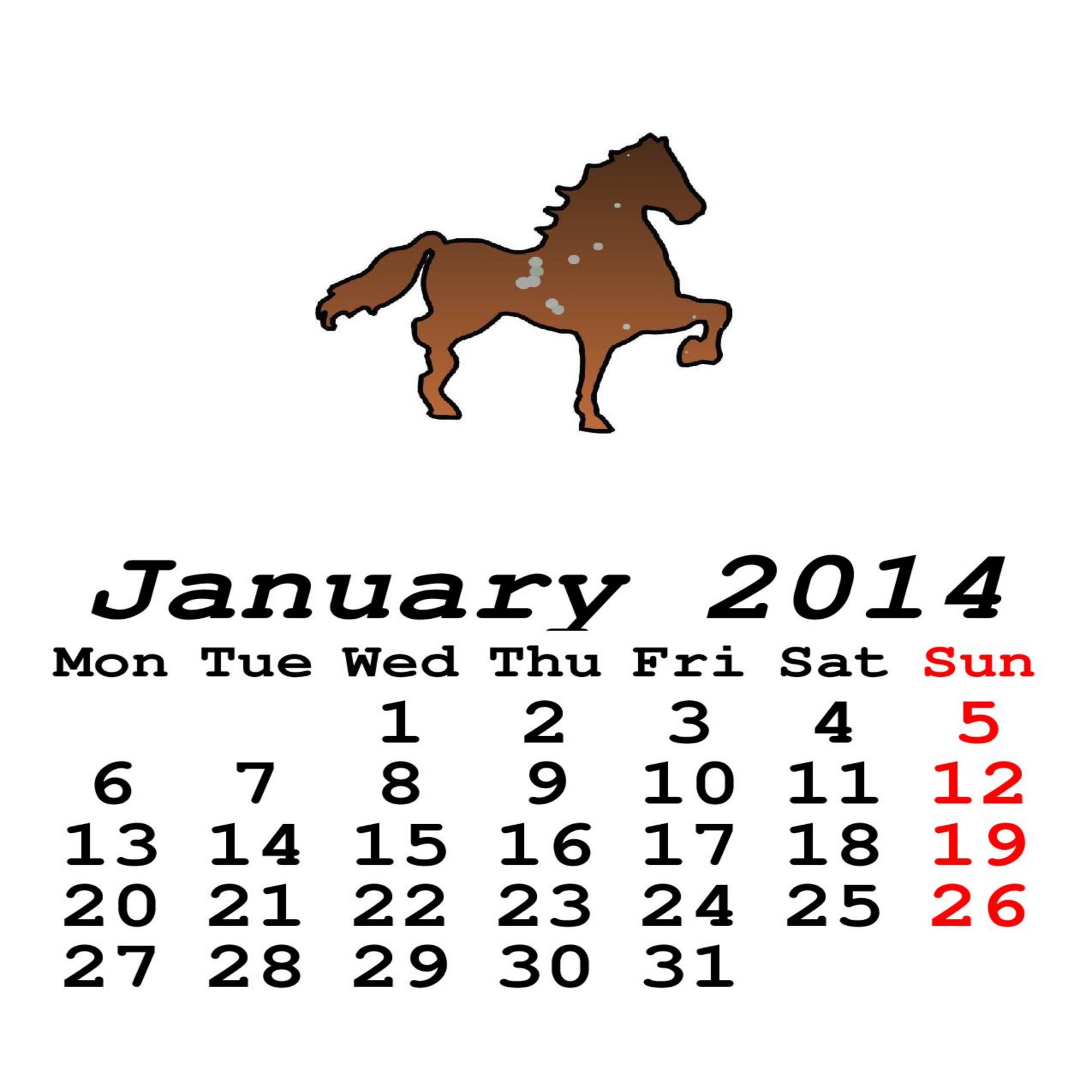 horse zodiac 2014 free photo
