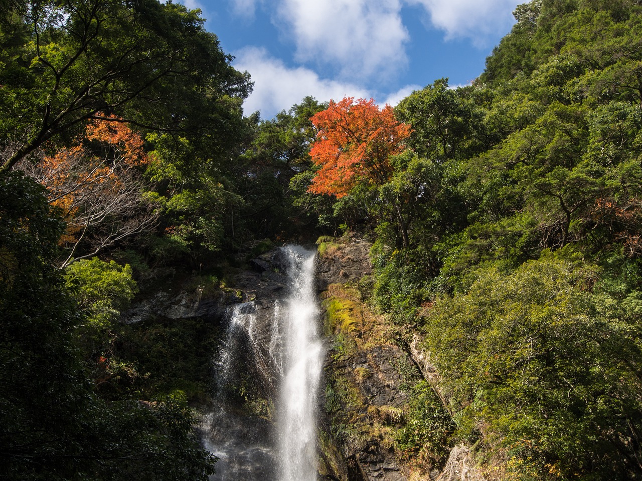 japan kumamoto waterfall free photo