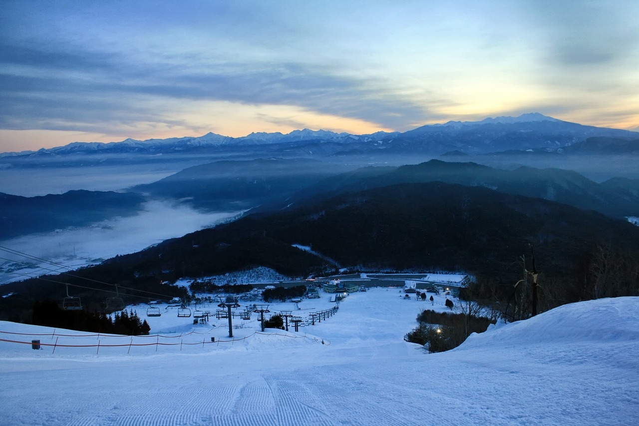 japan ski resort mountains free photo