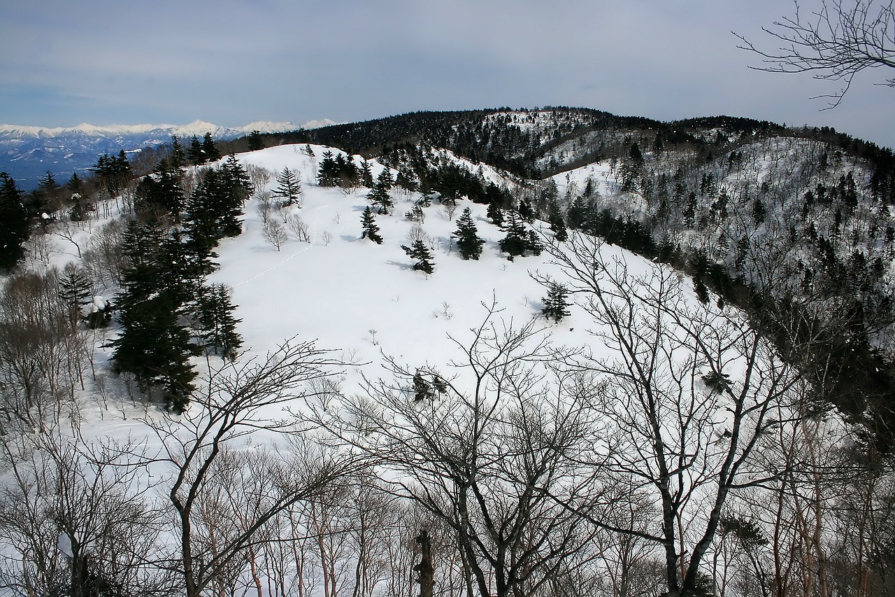 japan mountains snow free photo