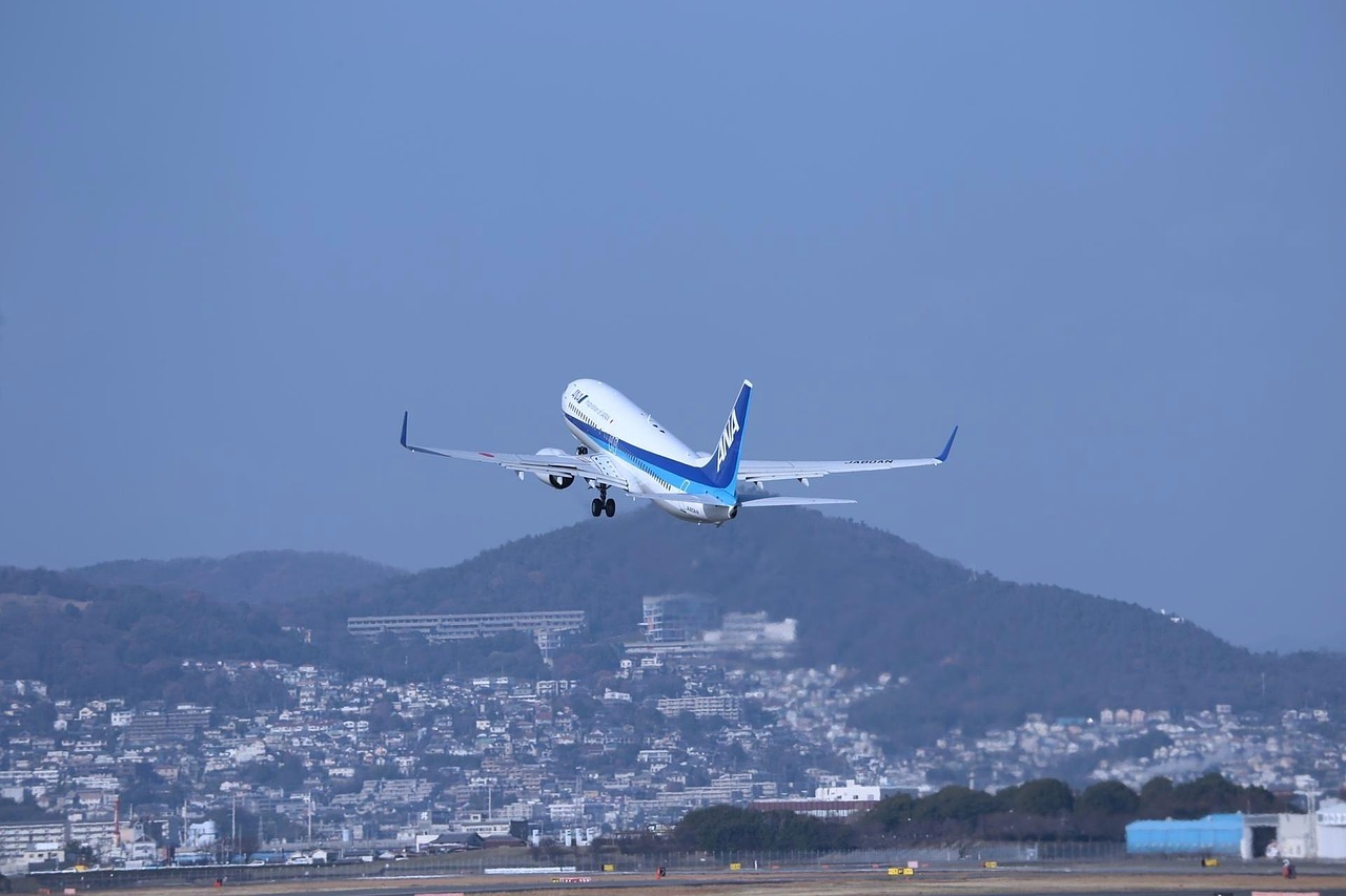 japan osaka airplane free photo