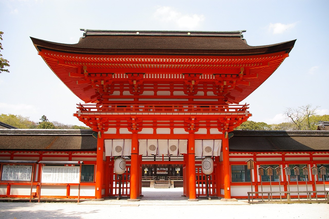 japan kyoto shimogamo shrine free photo