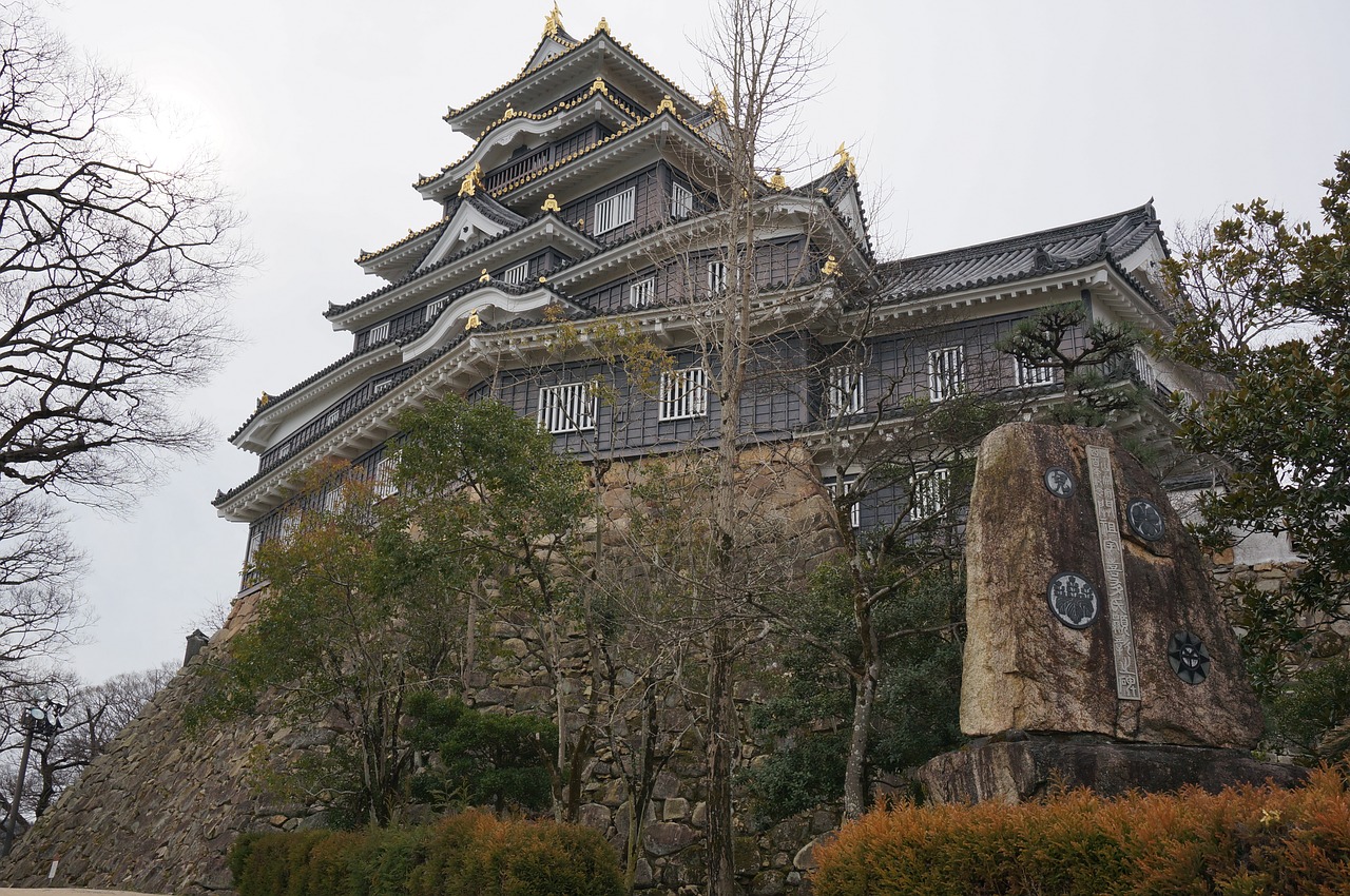 japan okayama castle tourism free photo