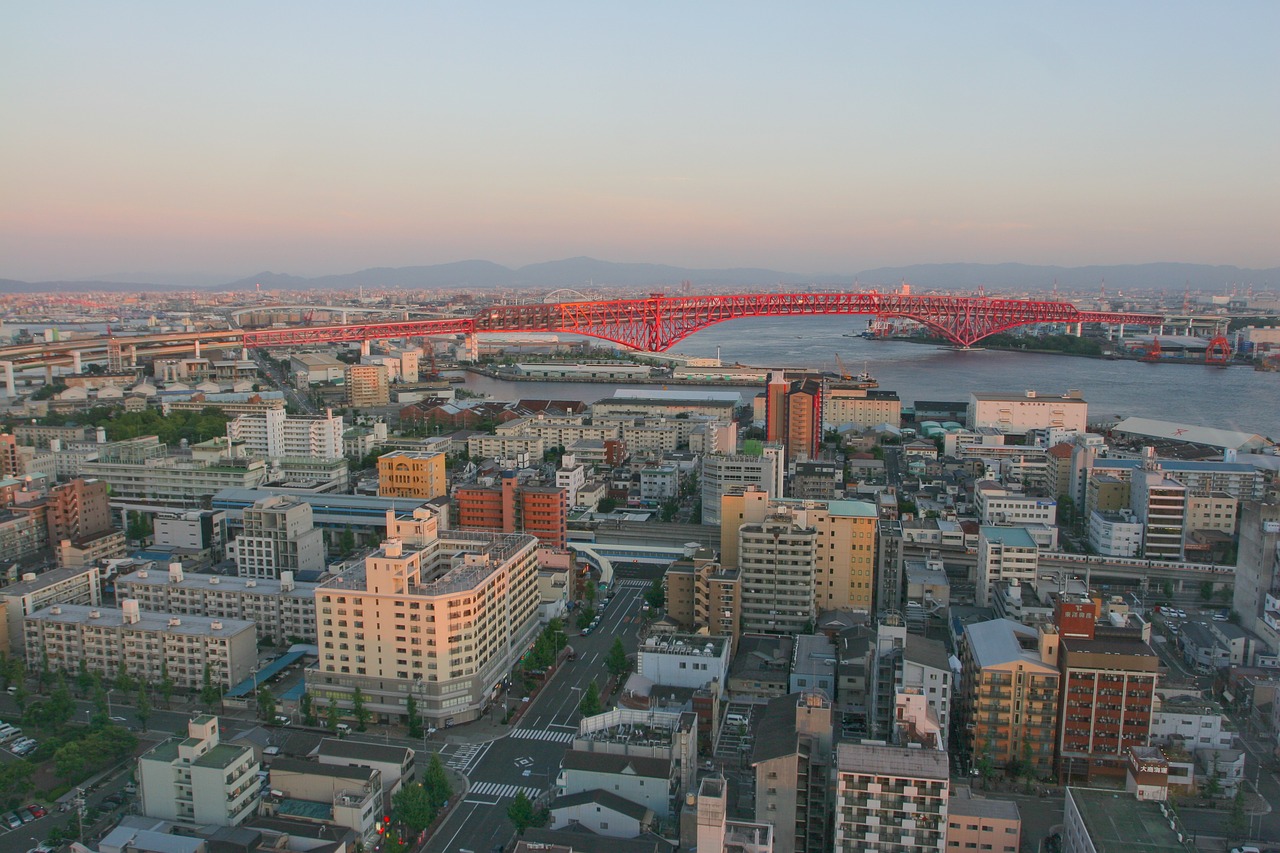 japan osaka bridge free photo