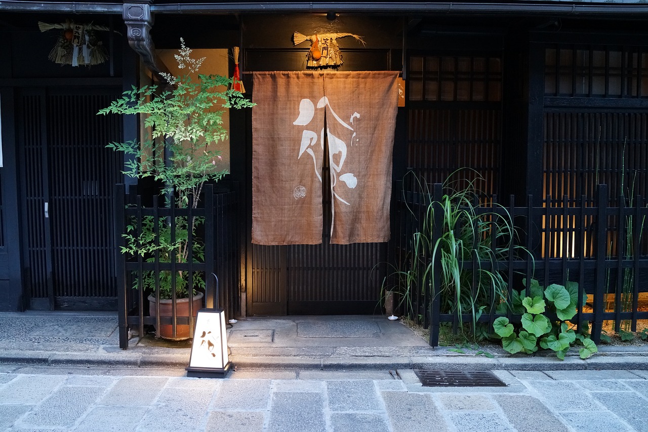 japan restaurant front traditional free photo