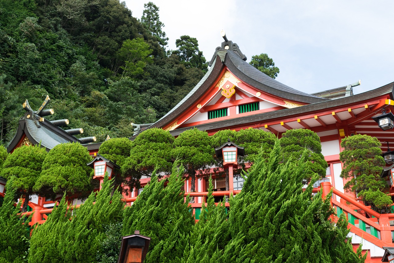 japan  architecture  shinto shrine free photo