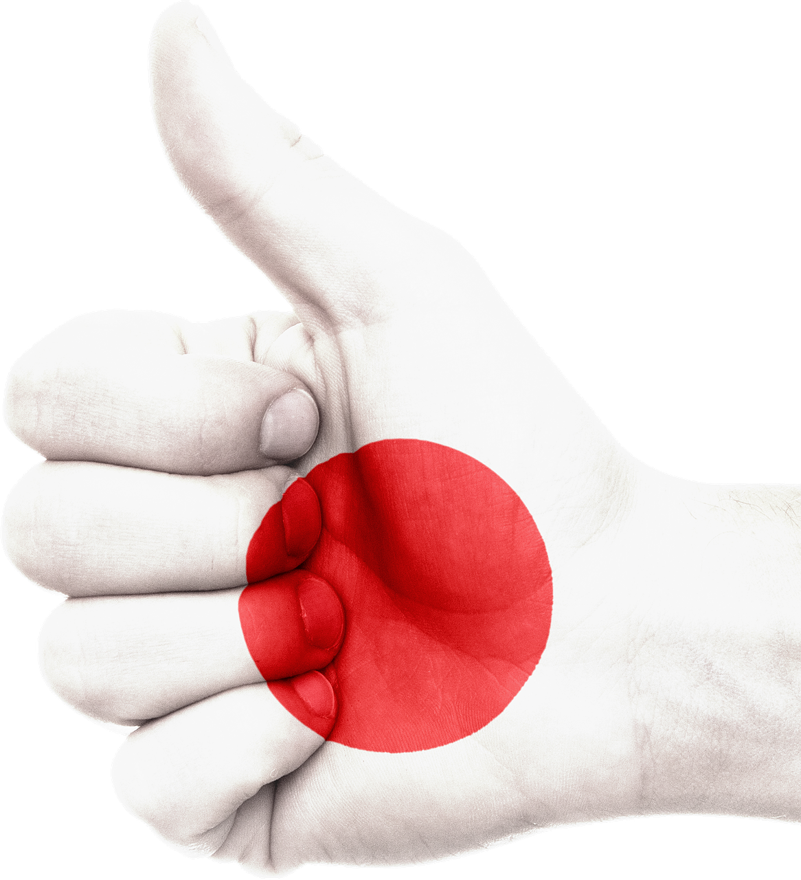 japan flag hand free photo
