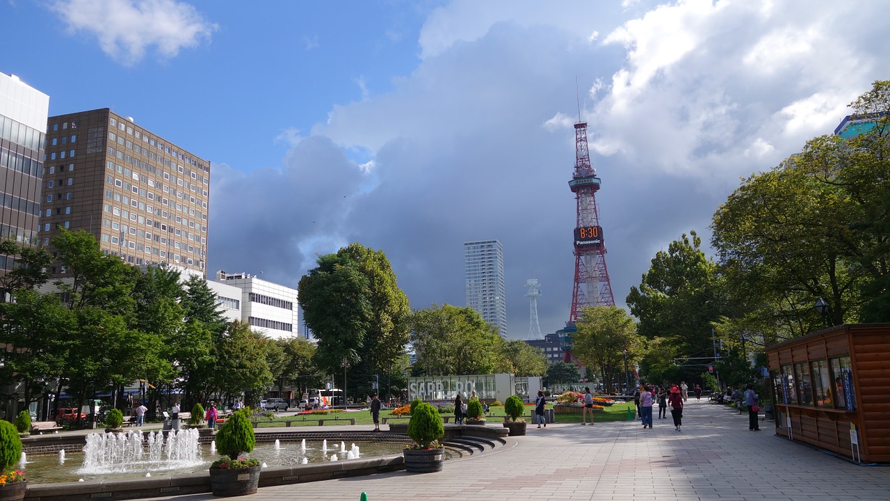 japan construction odori park free photo