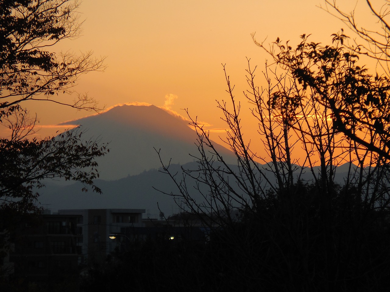 japan mt fuji sunset free photo
