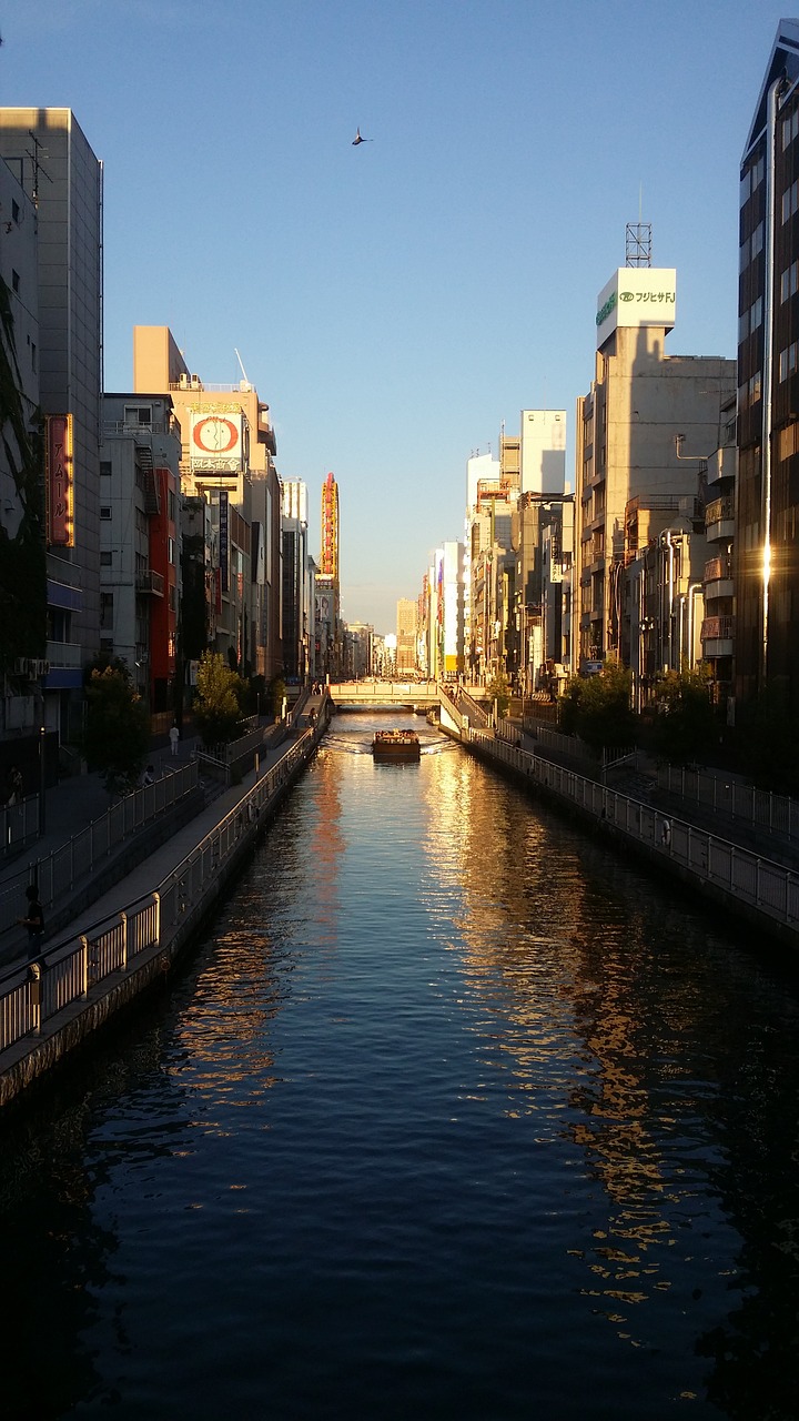 japan osaka river free photo