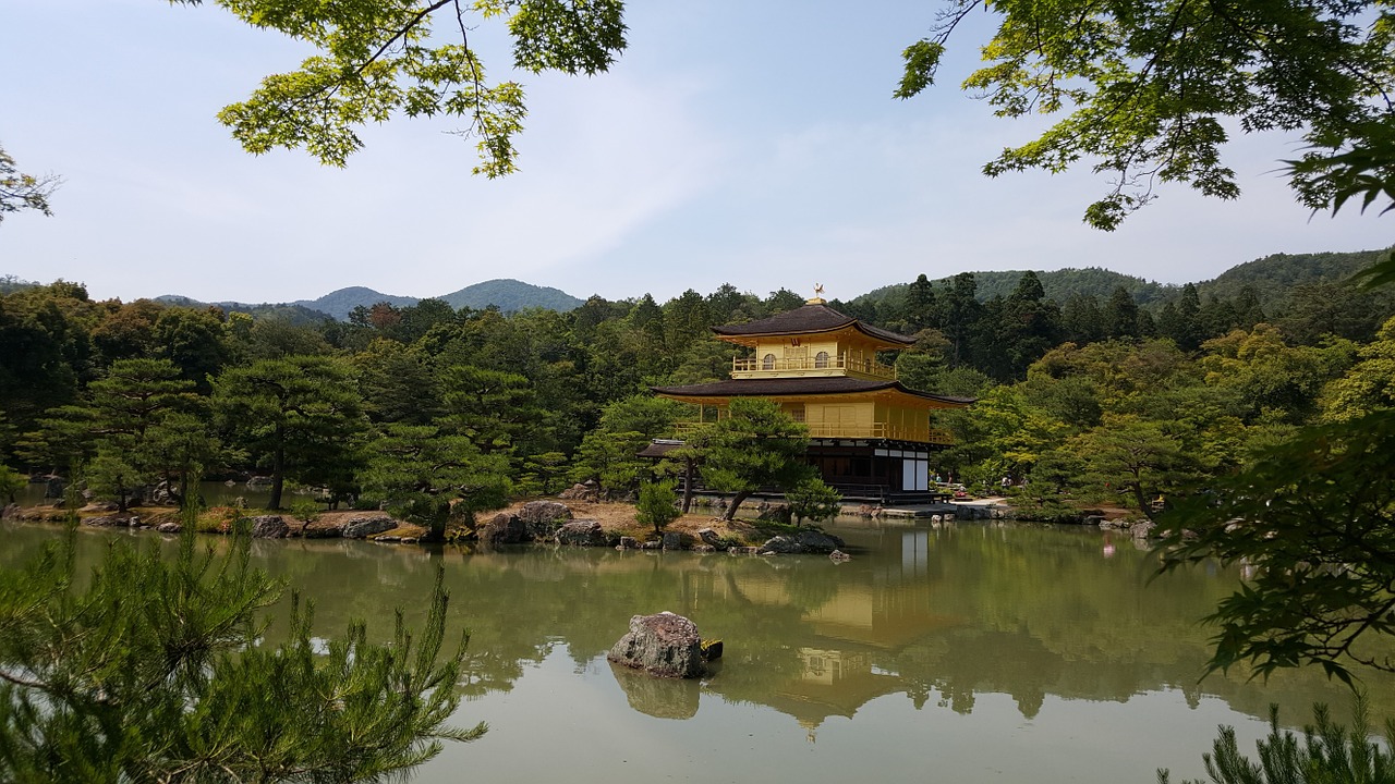 kinkaku-ji japan pavilion travel free photo
