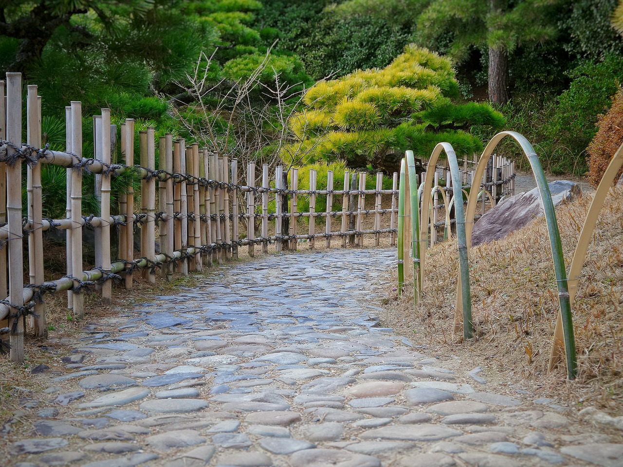 japanese garden path free photo