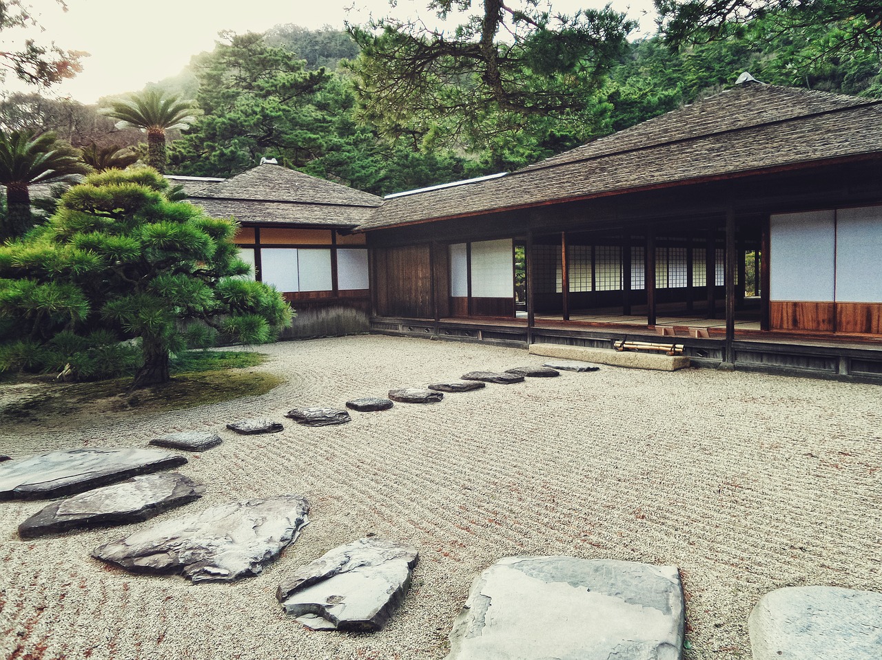 japanese garden stones free photo