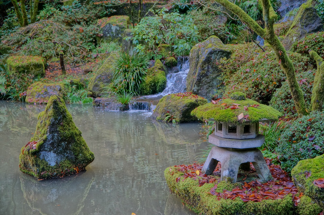 japanese garden fall free photo