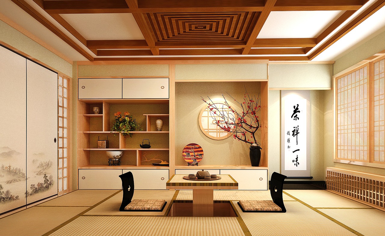japanese tatami effect picture free photo
