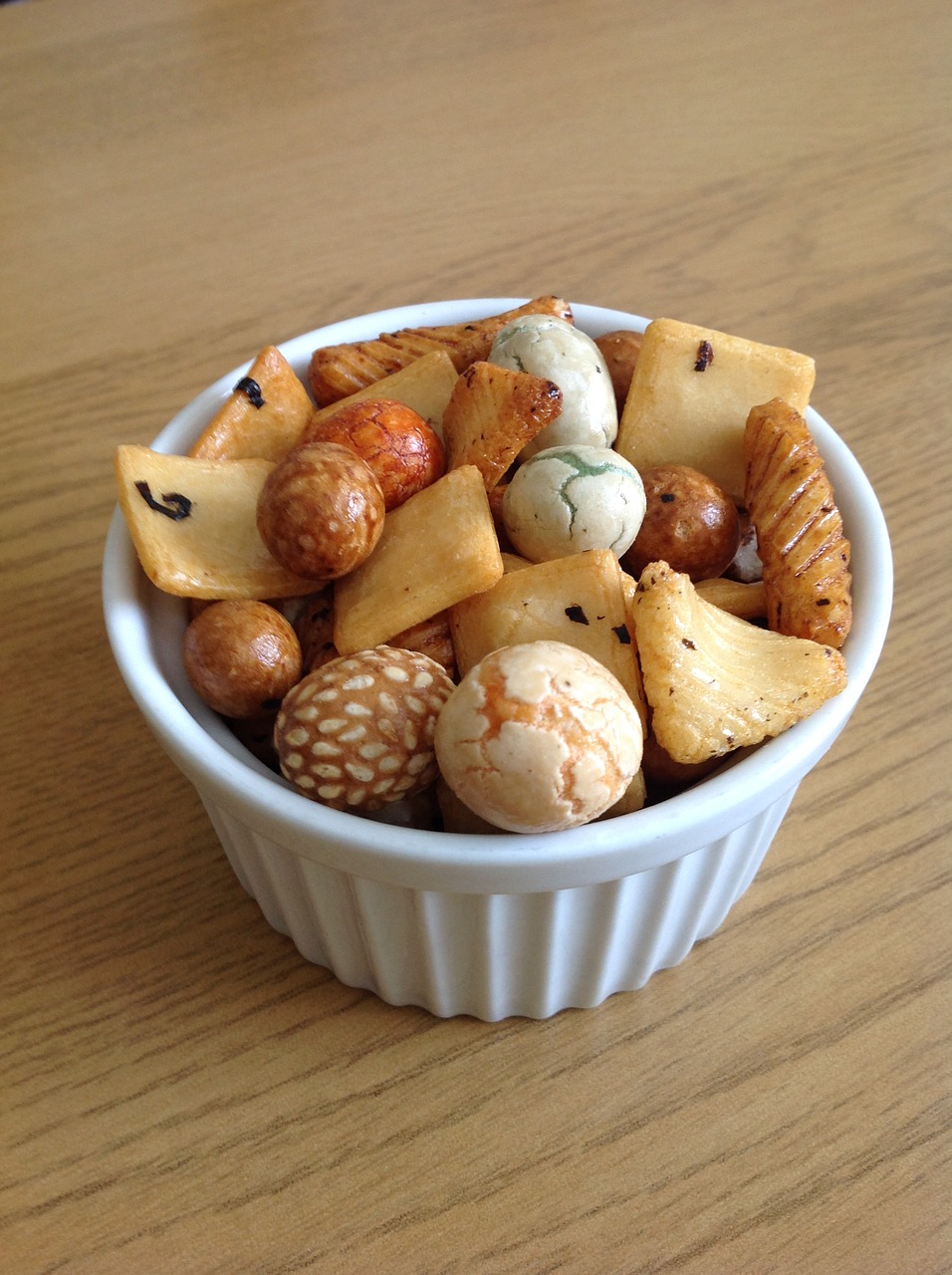 japanese rice crackers snack free photo