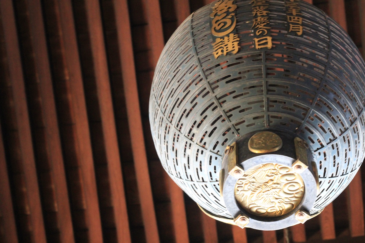 japanese lantern temple free photo