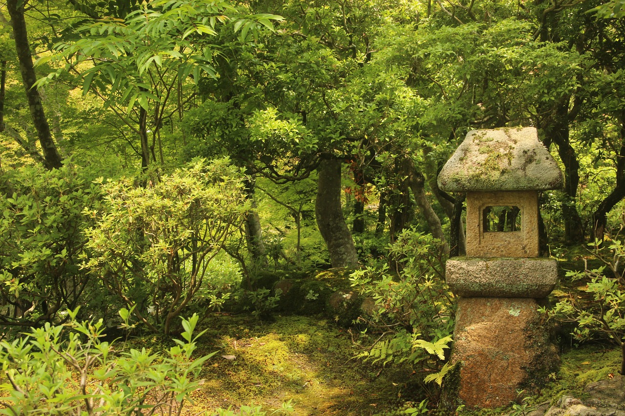 japanese garden shrine free photo