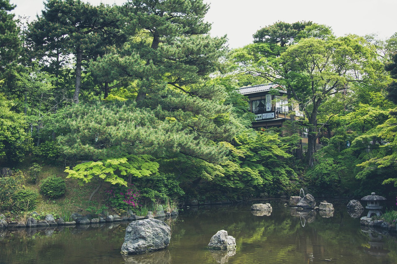 japanese garden house free photo