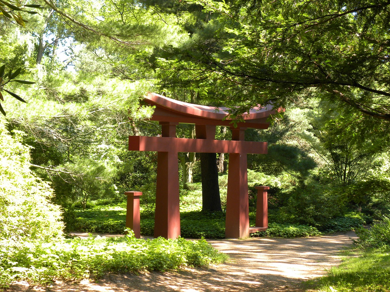 japanese gate garden free photo