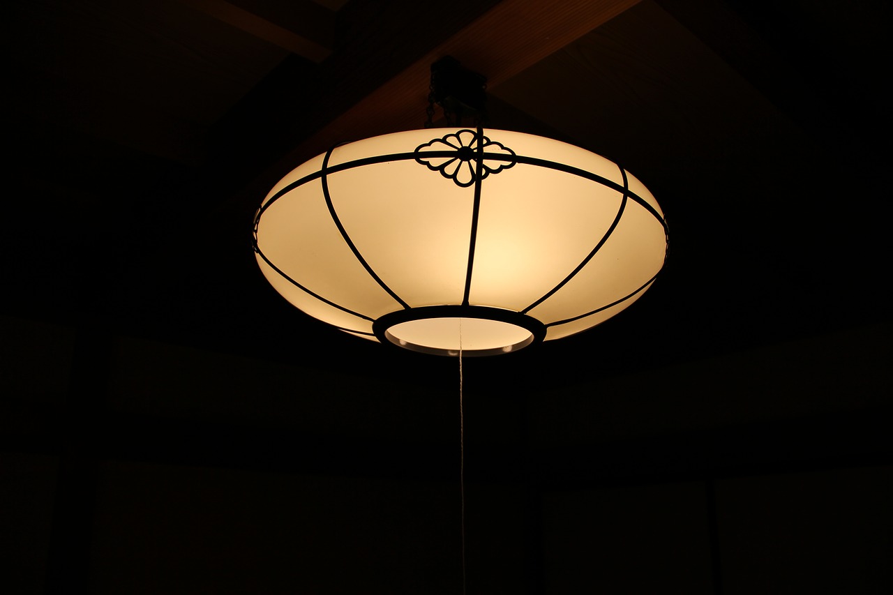 japanese style lighting inn free photo
