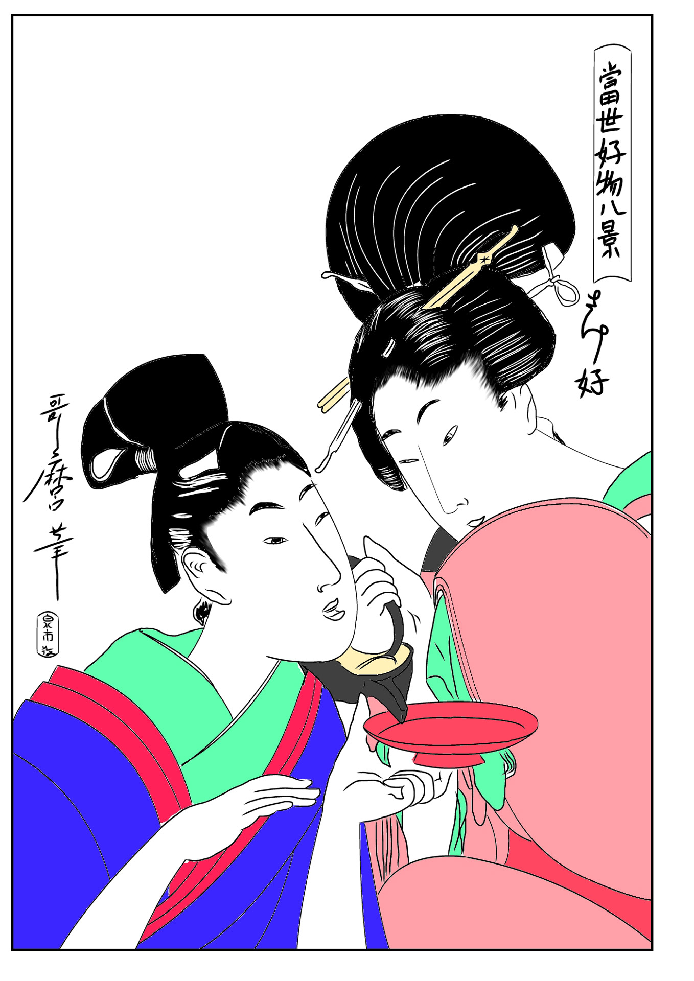 japanese ukiyo-e woodblock free photo