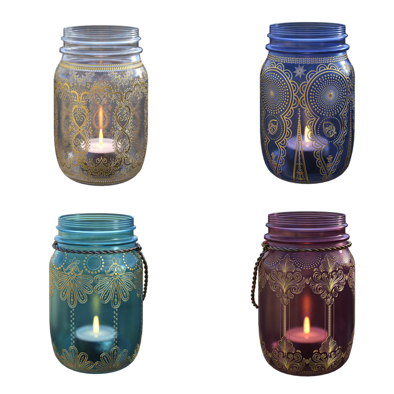 jar candles  candle  mason jar free photo