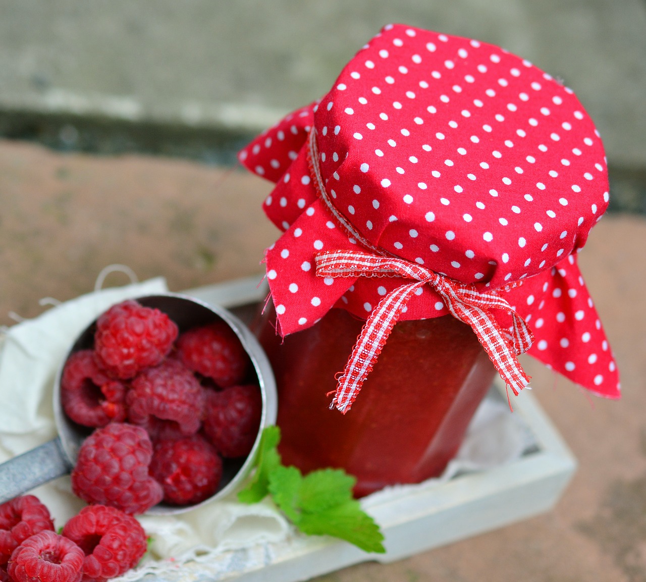 jar of jam raspberries berries free photo