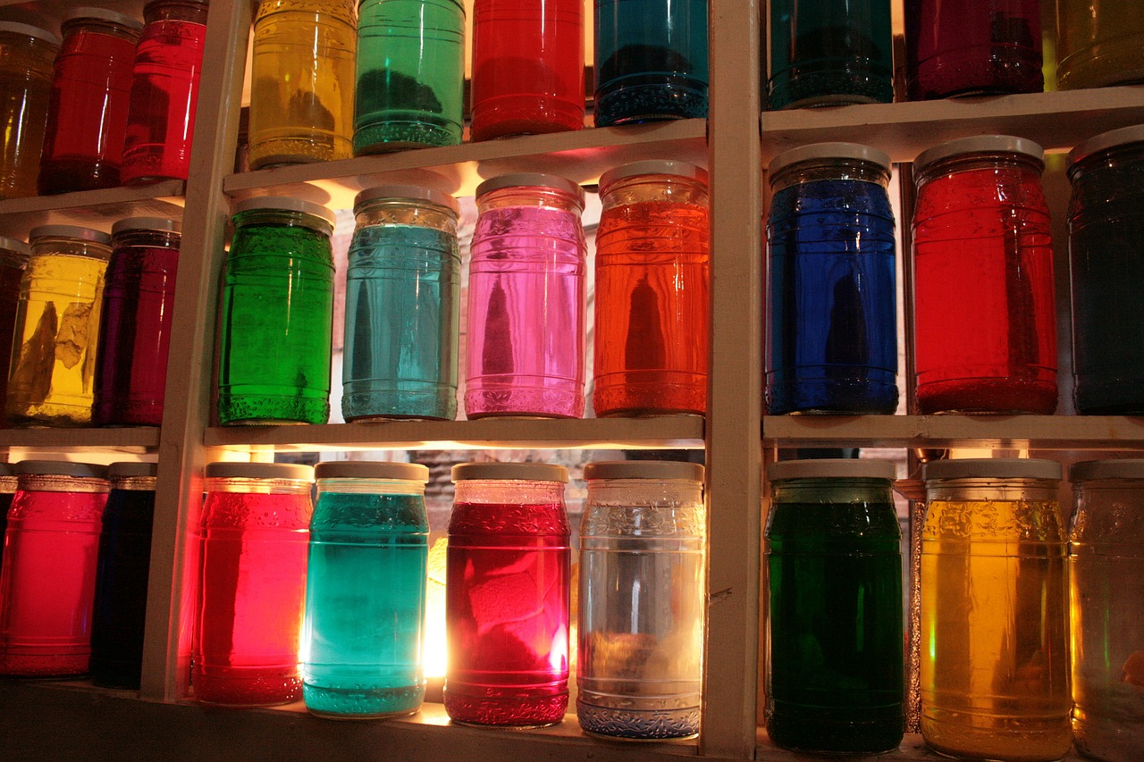 jars herbalism color free photo