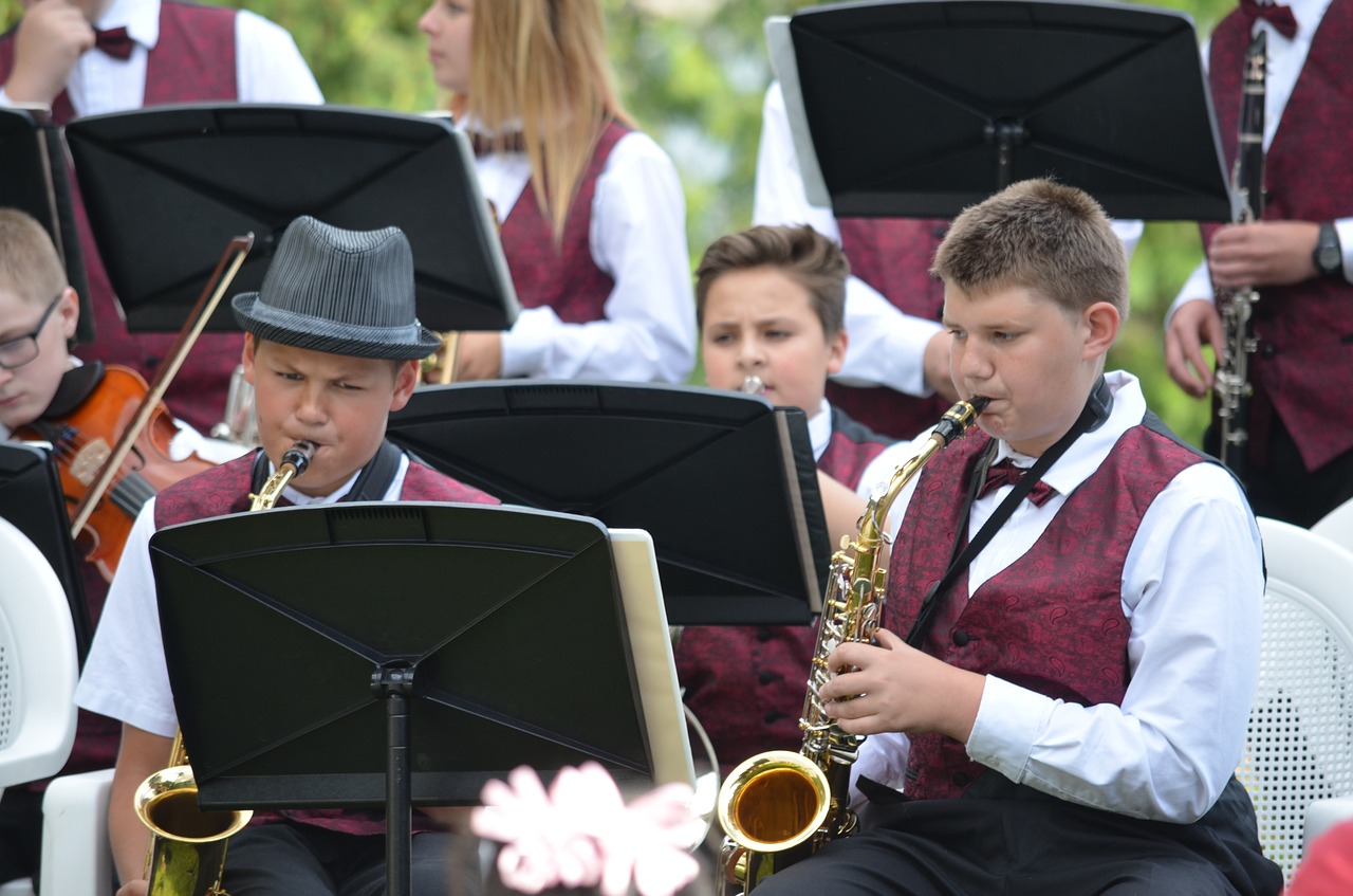 jazz band middle school free photo