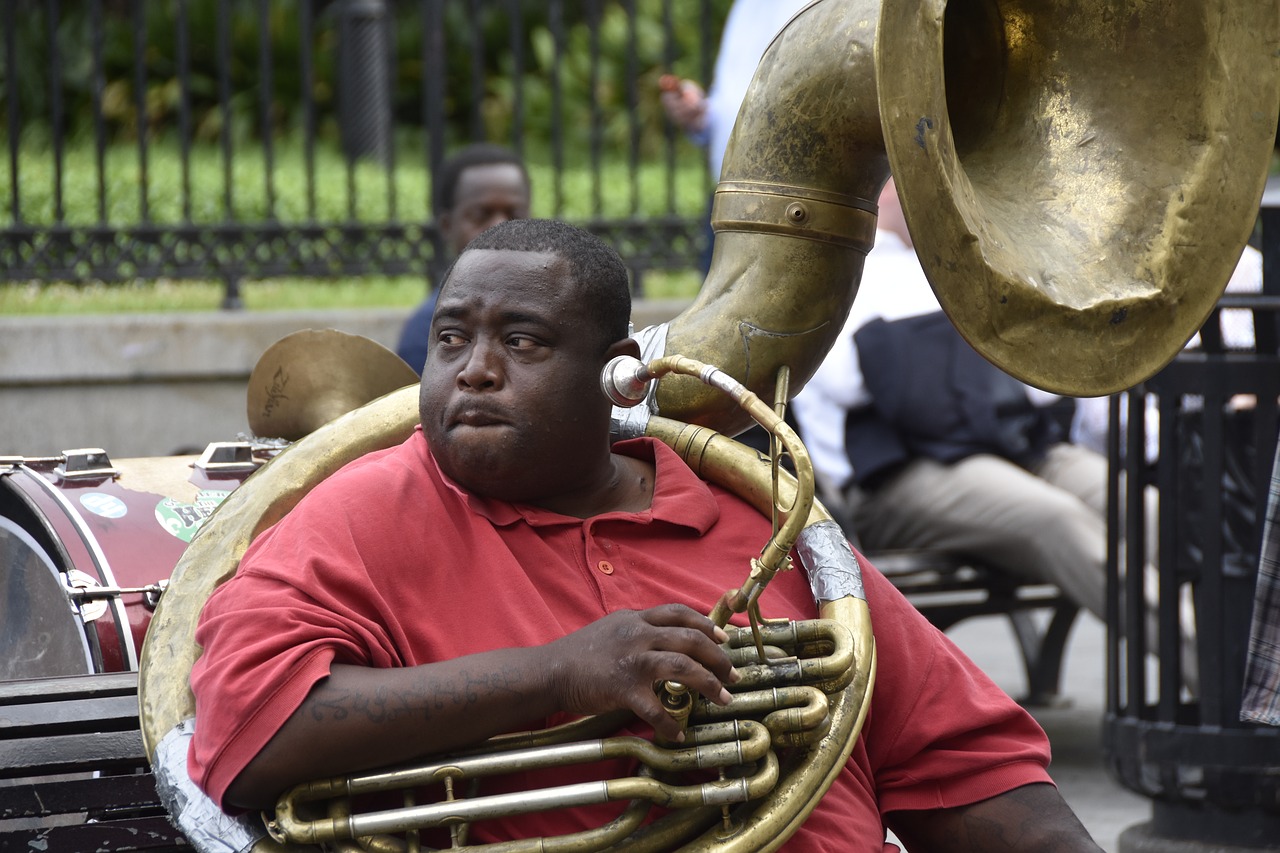 jazz player new orleans free photo