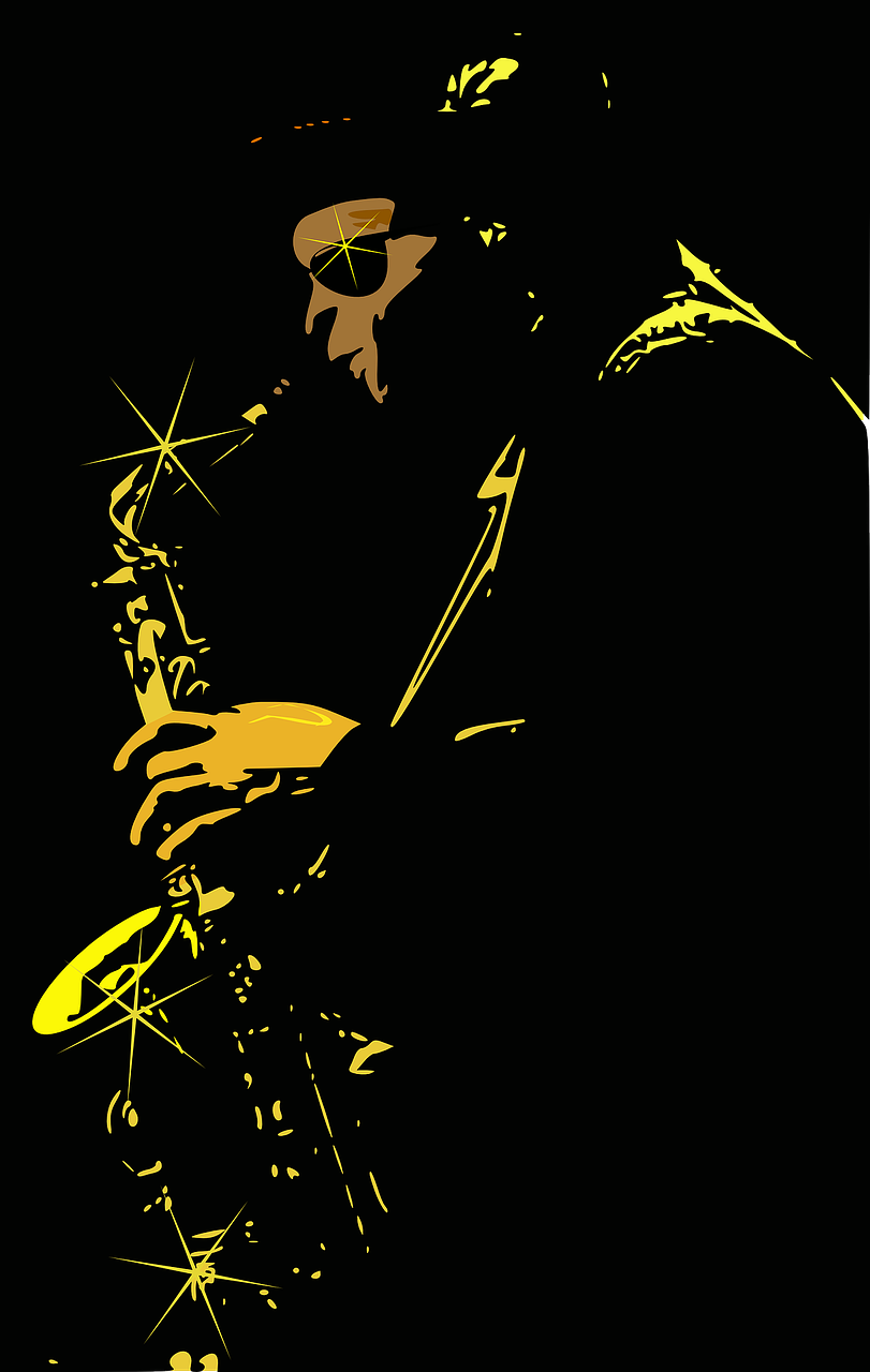 jazz player sax free photo