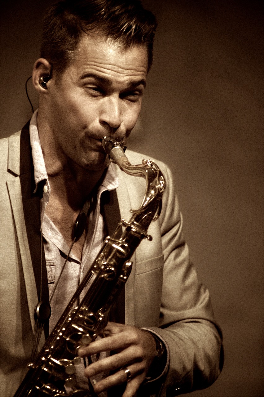 jazz artist musician sax free photo
