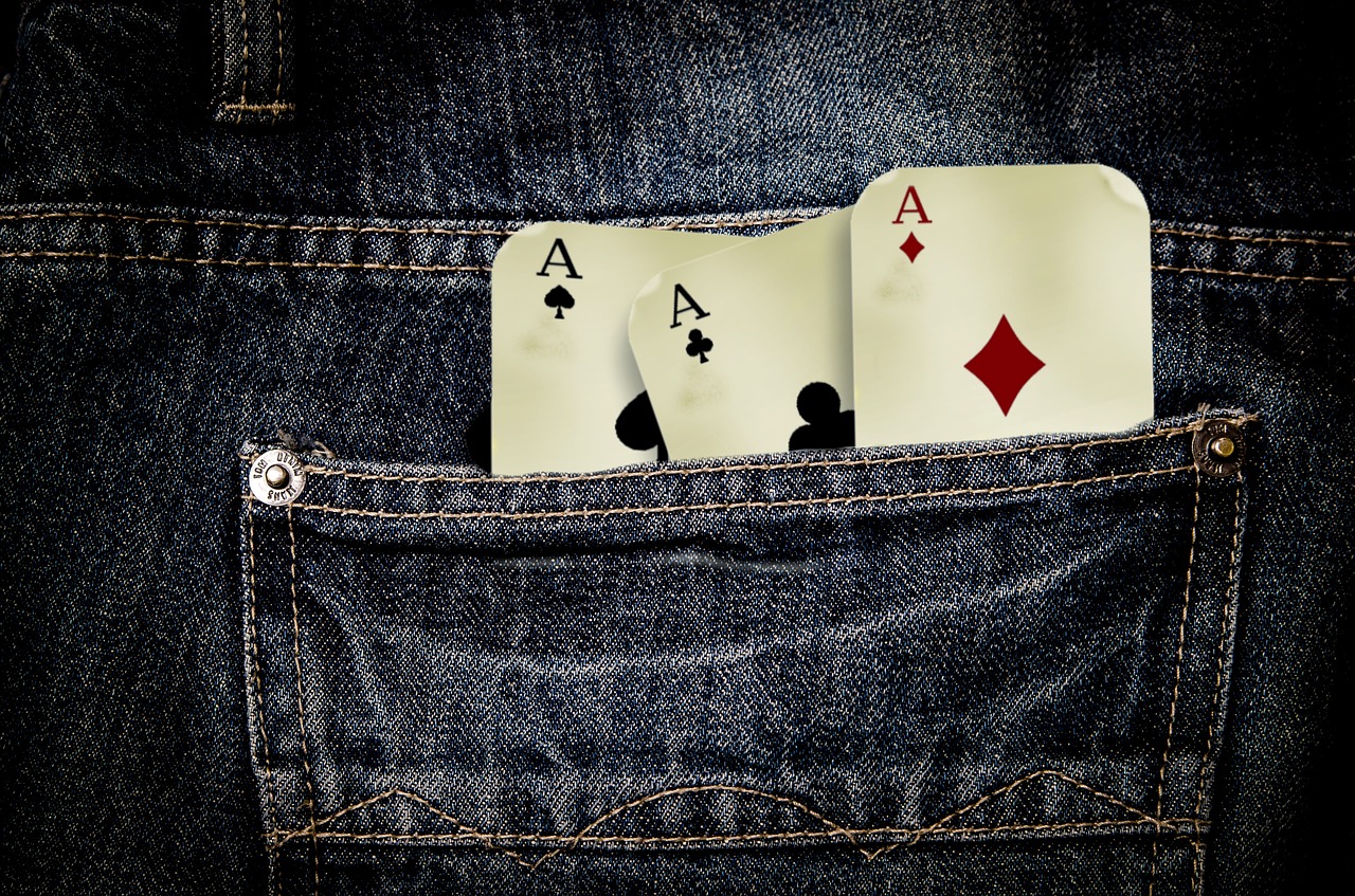 jeans playing cards play free photo