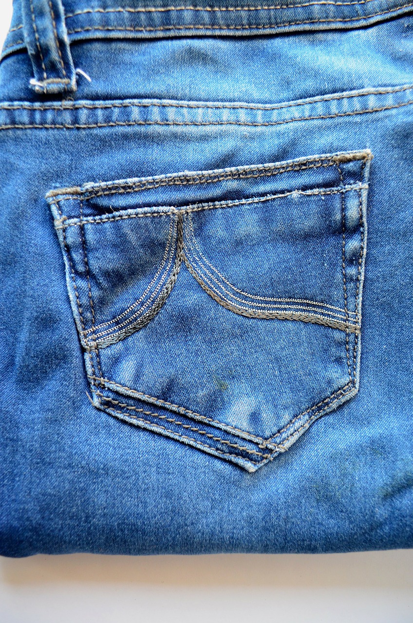 jeans blue pocket free photo