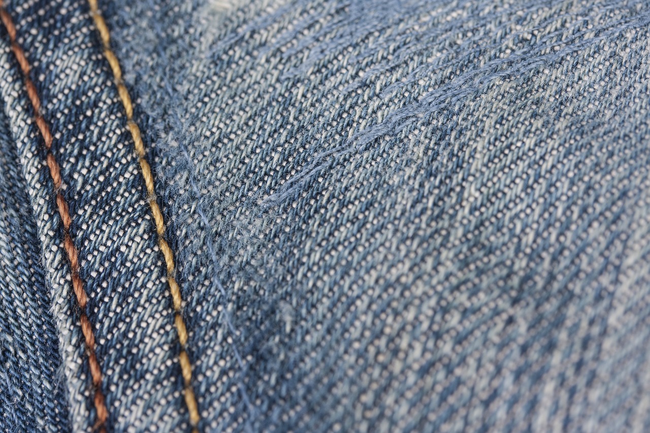 jeans texture sewing free photo