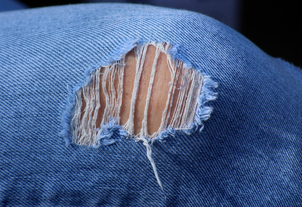 jeans  patch  hole free photo