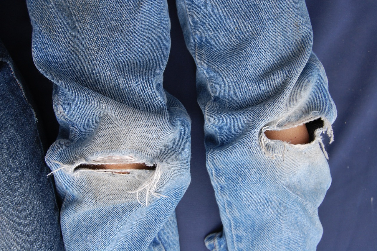 jeans denim torn free photo