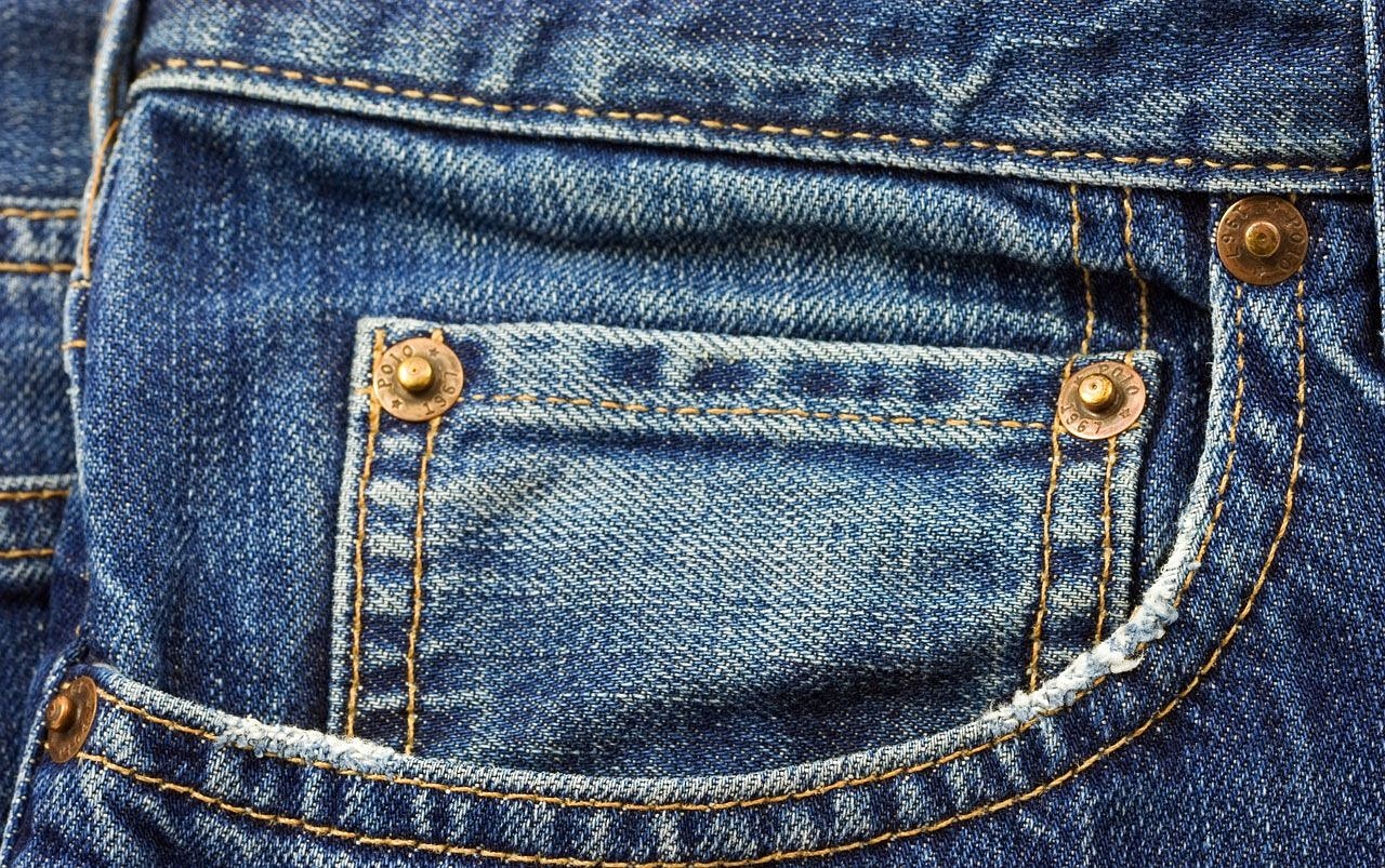 jeans blue pocket free photo