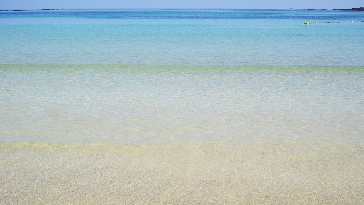 beach jeju empty white sand free photo